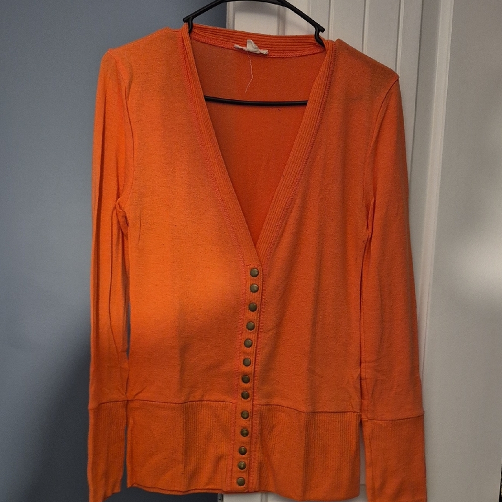Urban Outfitters Orange Cardigan Sweater